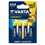 Μπαταρία Αλκαλική Varta Energy AAA LR03 1.5V 4 Τεμάχια